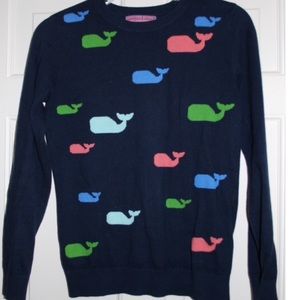 EUC Vineyard Vines Navy Crewneck Whale Sweater